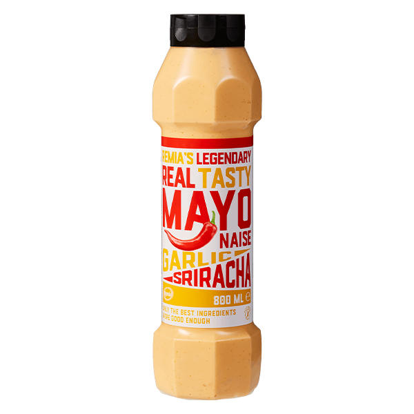 5010034  Remia  Legendary Real Taste  Mayonaise Garlic Sriracha  800 ml