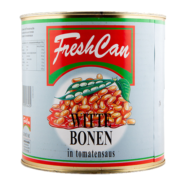 2412212  Fresh Can Witte Bonen in Tomatensaus  3x3 lt